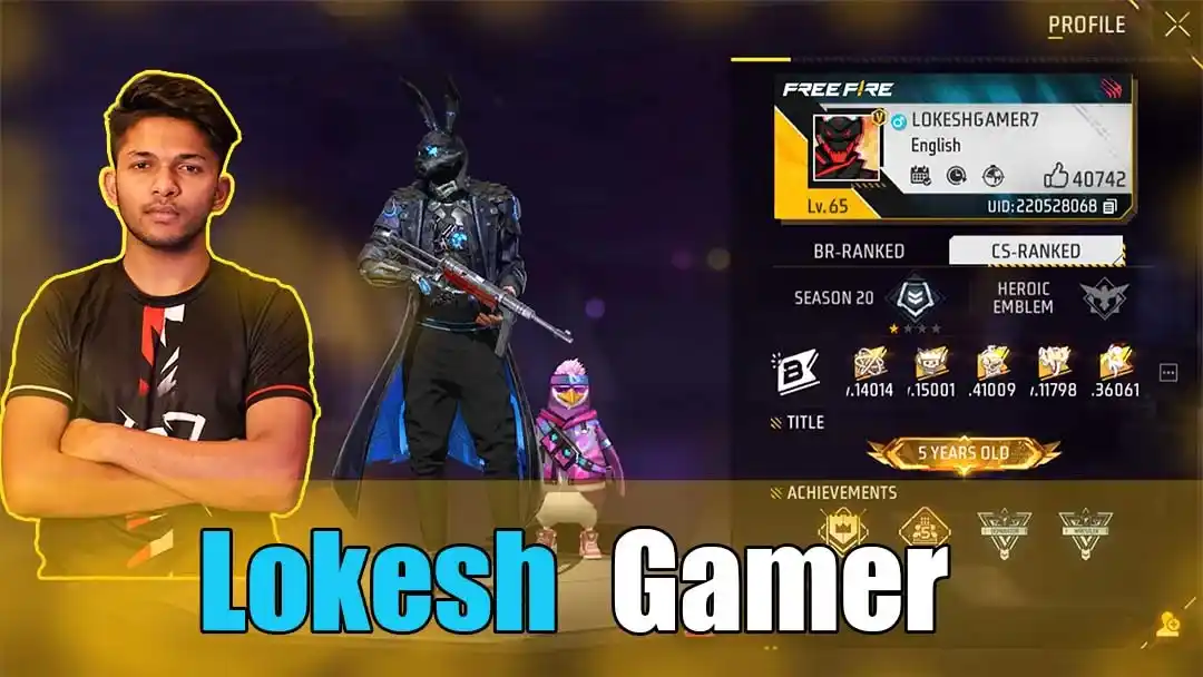 Lokesh Gamer Monthly Income, Net Worth, Free Fired ID In 2023