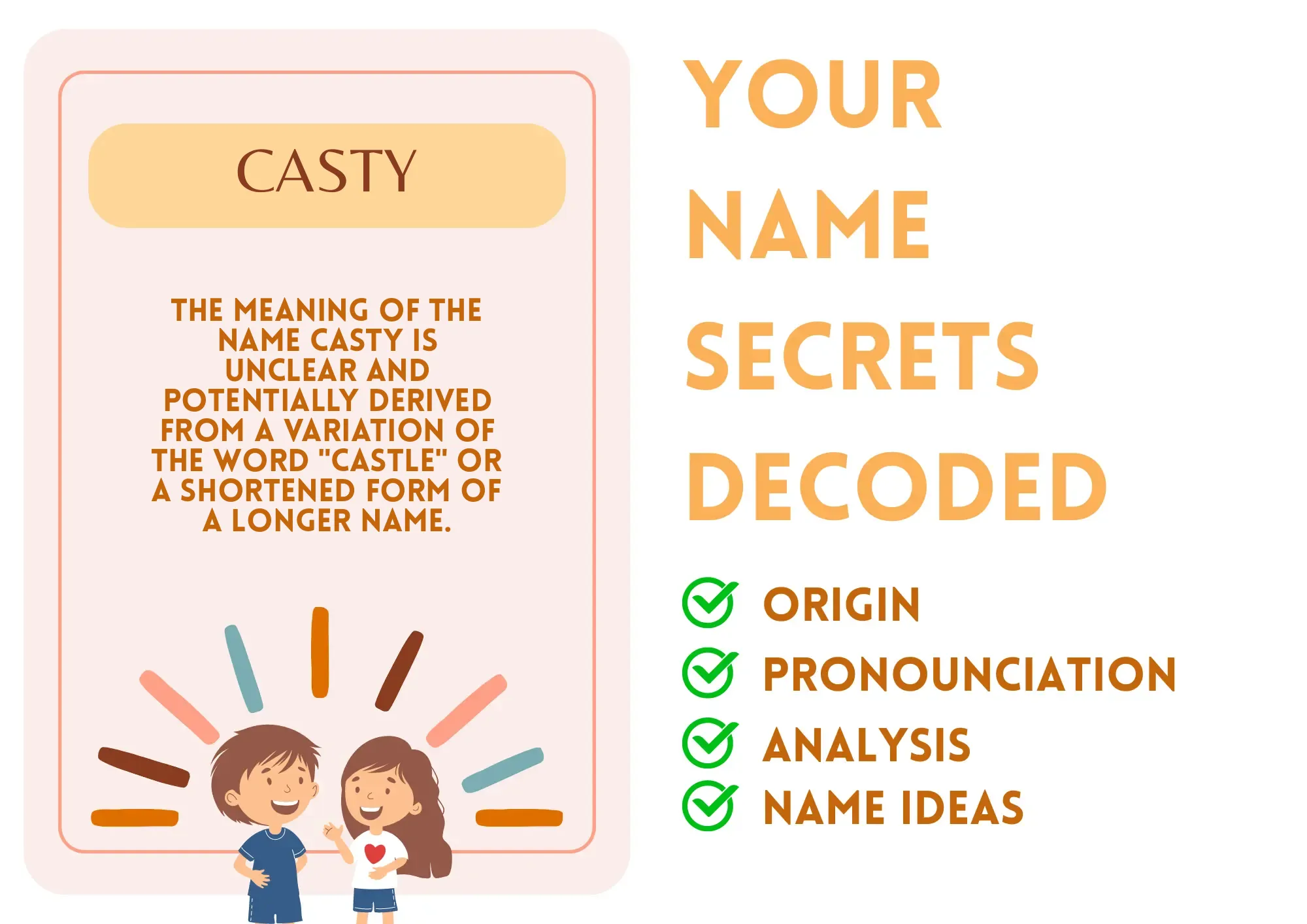 Know The Meaning Of The Name Casty