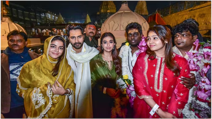 Varun Dhawan Visits Mahakaleshwar Temple!!!