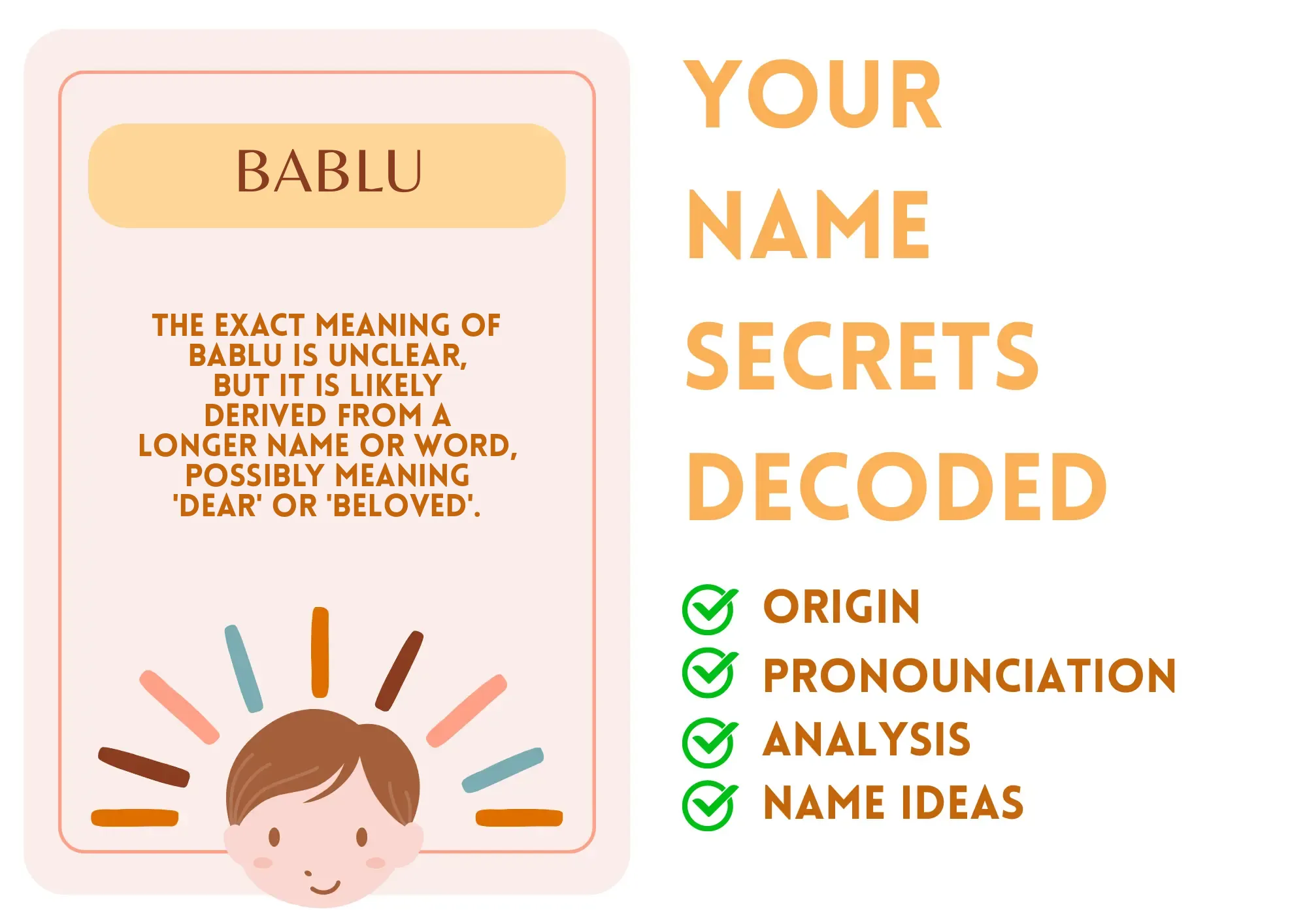 Know About The Meaning And Pronunciation Of The Hindi Name Bablu