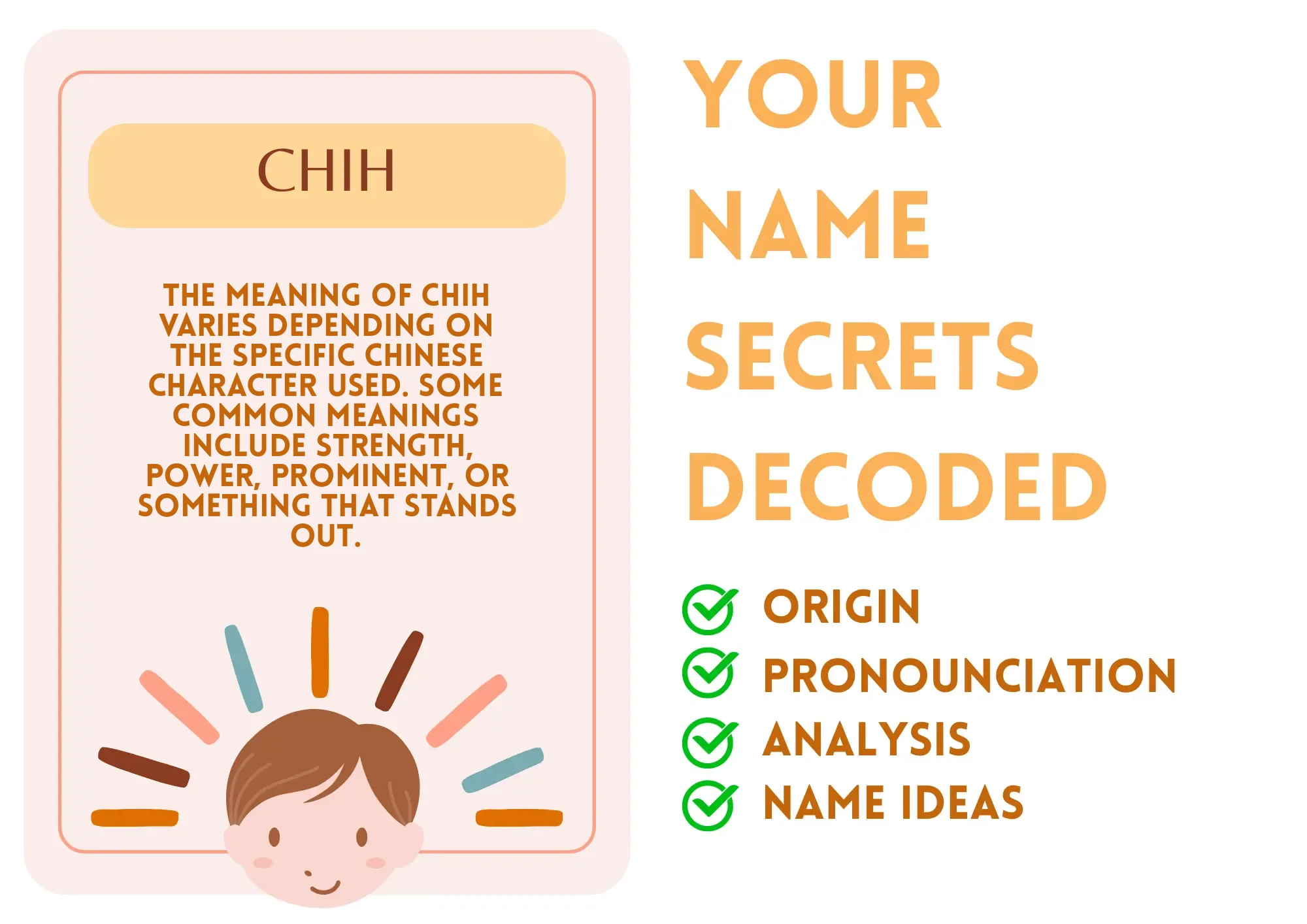 Meaning Of The Boy Name Chih