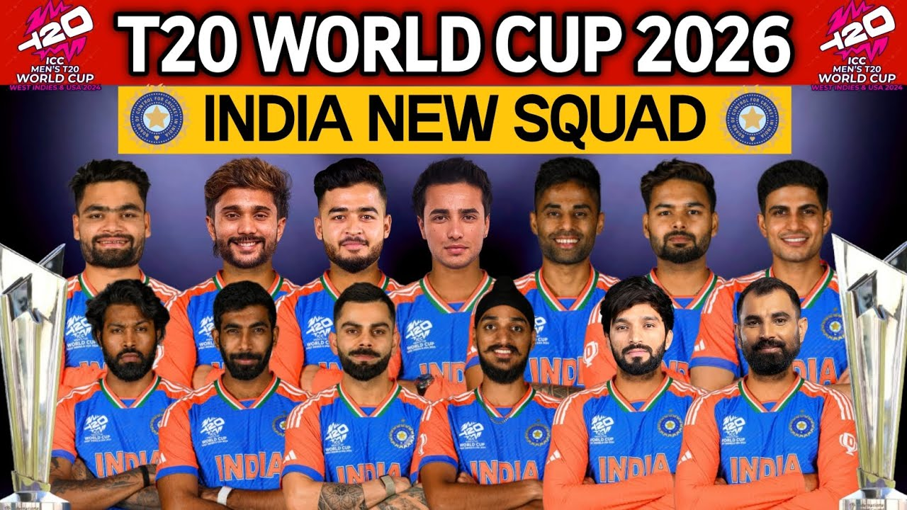 T20 World Cup 2026 India Squad: Captain, Playing 11