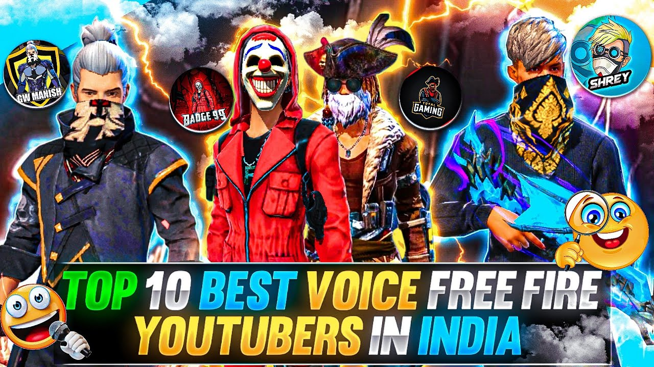 Top 10 free fire YouTubers in India in 2026